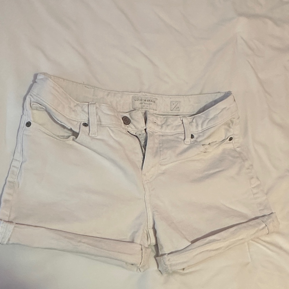 Lucky Brand Women's Cream Jean Shorts